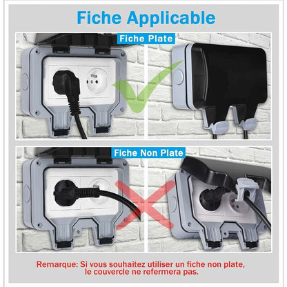Outdoor IP66 Waterproof Double Power Socket 16A - Image 5