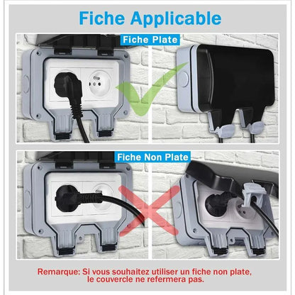 Outdoor IP66 Waterproof Double Power Socket 16A - Image 5