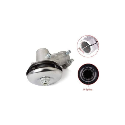 28mm Brushcutter Gearbox, 9 Teeth Round Universal Gearbox Compatible with Grass Trimmer and Chainsaw - Image 3