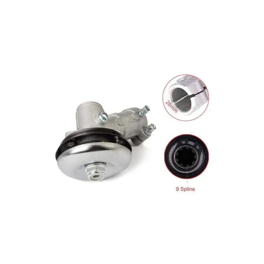 28mm Brushcutter Gearbox, 9 Teeth Round Universal Gearbox Compatible with Grass Trimmer and Chainsaw - Image 3