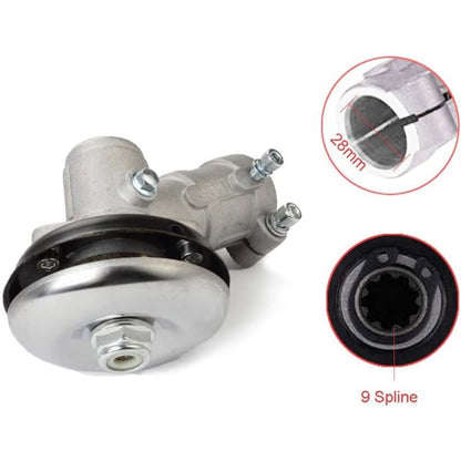 28mm Brushcutter Gearbox, 9 Teeth Round Universal Gearbox Compatible with Grass Trimmer and Chainsaw - Image 5