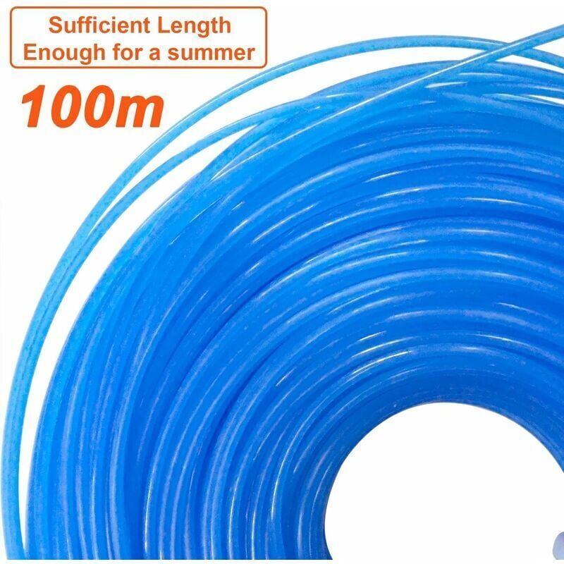 Round Nylon Wire Spool for Trimmer Brushcutter Diameter 1.6 mm Length 100 m, Replacement Wire Trimmer Wire..DEBUNS - Image 5