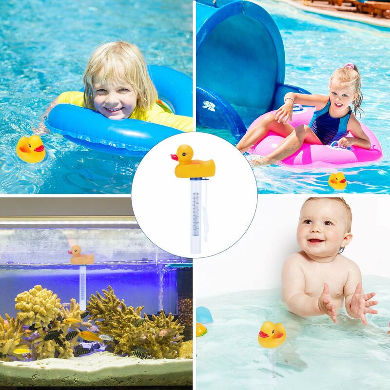 Floating Duck Style Pool Thermometer with String for Outdoor Indoor Pools Hot Tubs Spas - Image 4