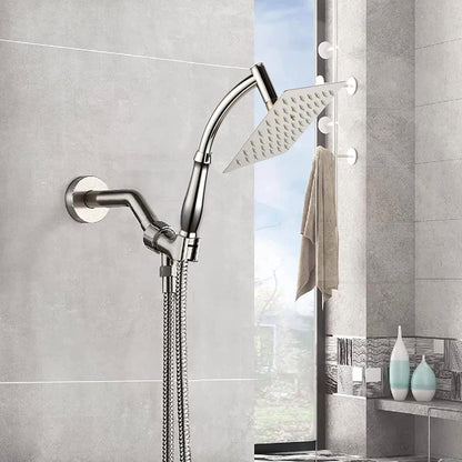 Rain Shower Head High Pressure Large Square Chrome Finish Universal Replacement Shower Accessories - Image 2