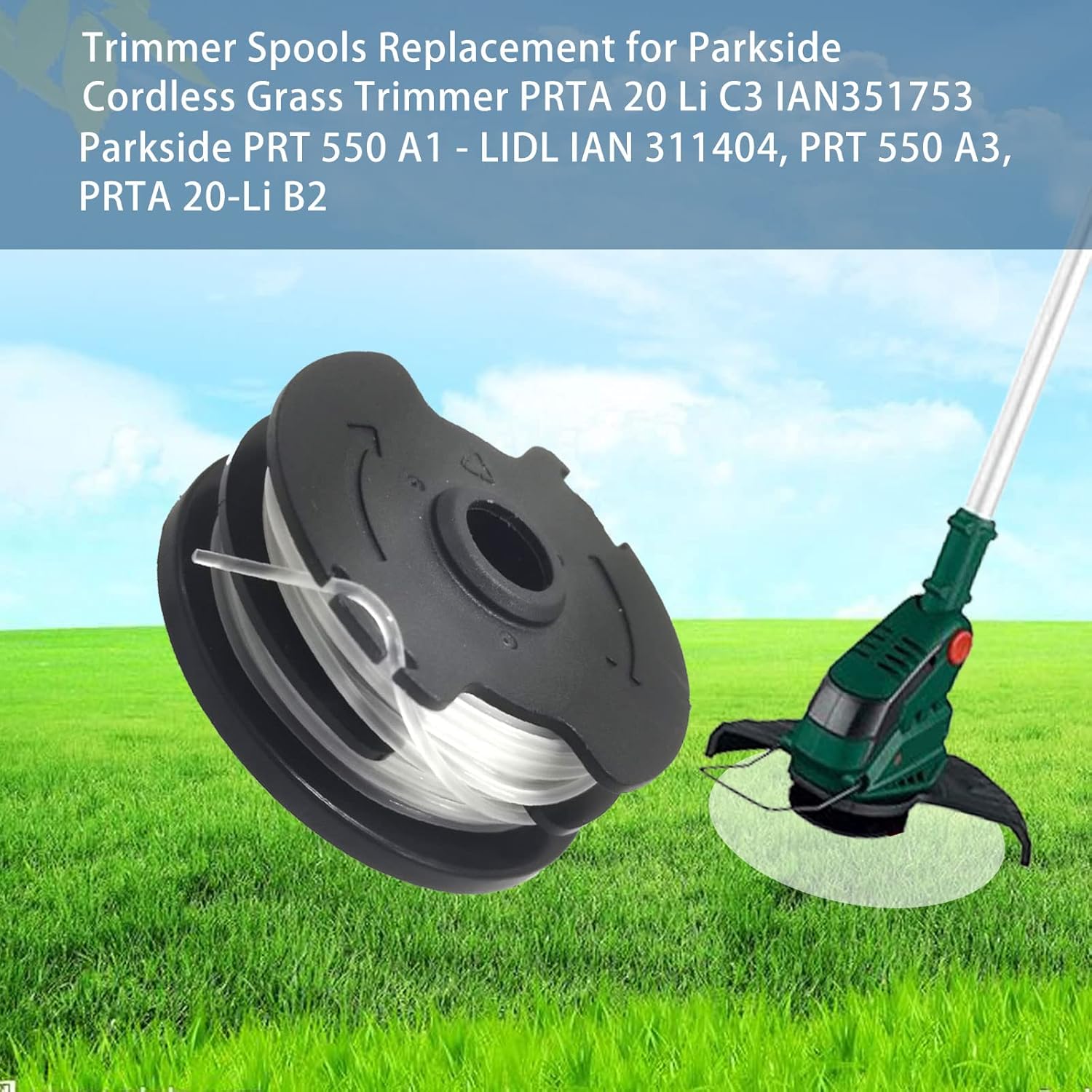 6-pack replacement lens coils for LIDL Parkside PRTA 20-Li A1, B2, C3, PRT 550 A1, A3, PRT 300 A1 grass trimmer - Image 3