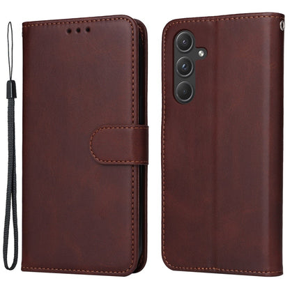 Compatible with Samsung A55 5G Leather Wallet Case Samsung Multiple Colors Brown - Image 2
