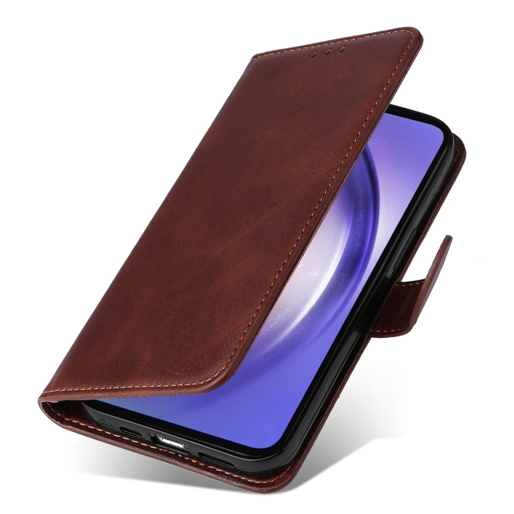 Compatible with Samsung A55 5G Leather Wallet Case Samsung Multiple Colors Brown - Image 6