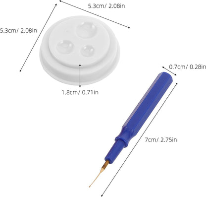 1 Set Plastic Watch Repair Kit Professional Plastic Watch Oiler Set for All Watches and Pocket Watches Small Portable Pen with Oil Cup Easy Use - Image 2