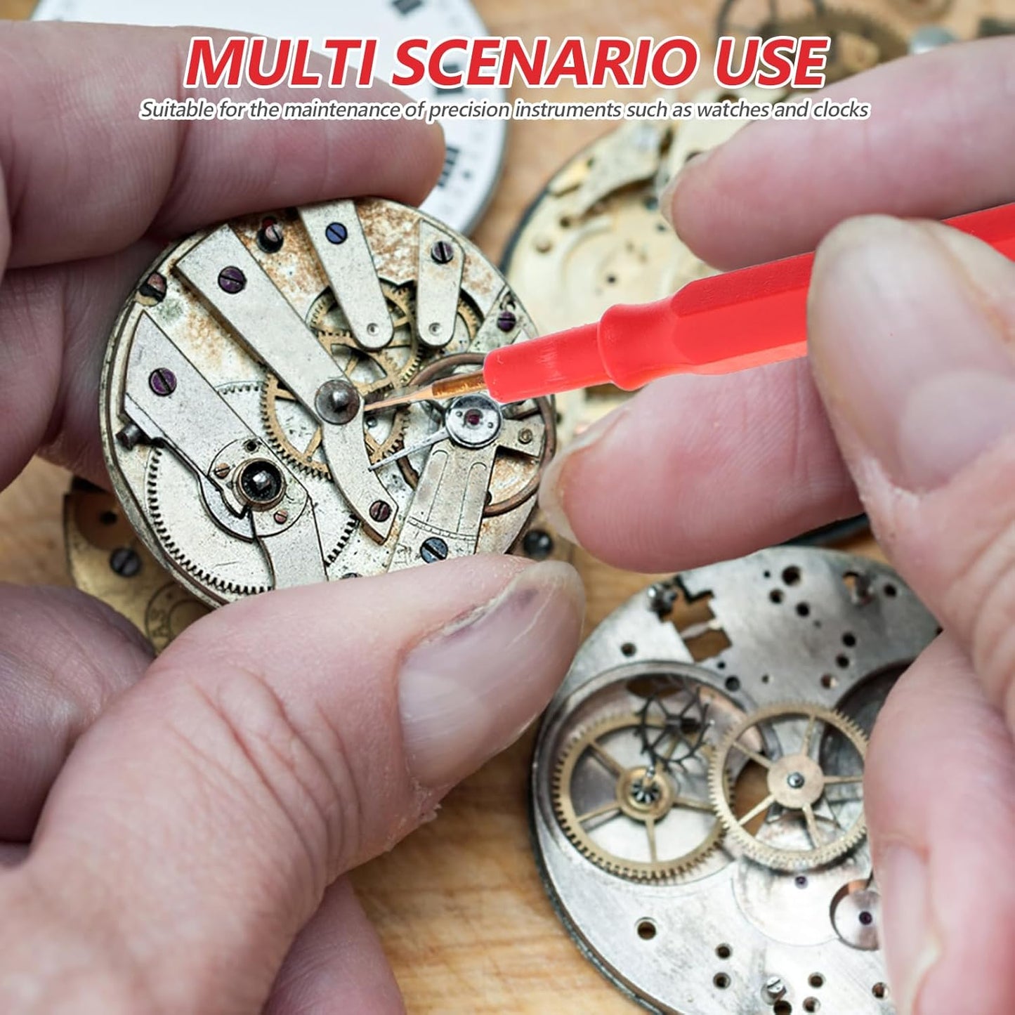 1 Set Plastic Watch Repair Kit Professional Plastic Watch Oiler Set for All Watches and Pocket Watches Small Portable Pen with Oil Cup Easy Use - Image 4