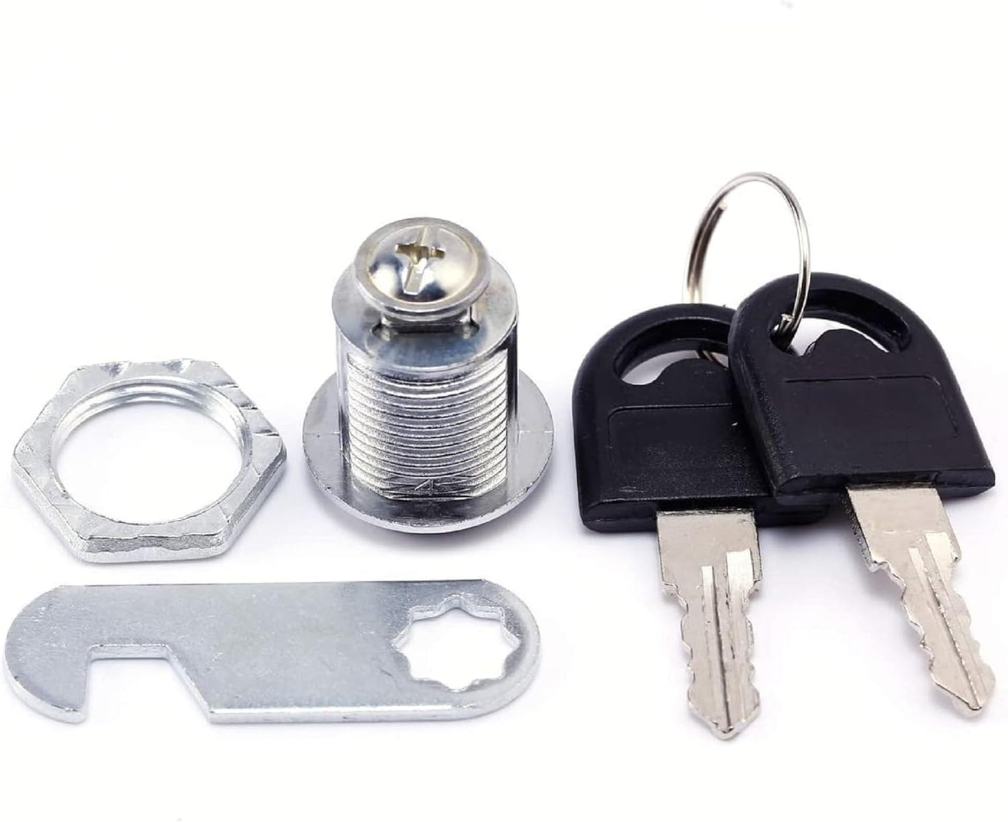 Us General Cabinet Replacement Keyed Cabinet Locks Alike Keyed 3/4 Cylinder Cam Locks 5/8 inch Mailbox Lock Replacement 16mm for Cabinet Security RV Mailbox Toolbox Locks 2Pack - Image 4