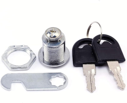 Us General Cabinet Replacement Keyed Cabinet Locks Alike Keyed 3/4 Cylinder Cam Locks 5/8 inch Mailbox Lock Replacement 16mm for Cabinet Security RV Mailbox Toolbox Locks 2Pack - Image 4