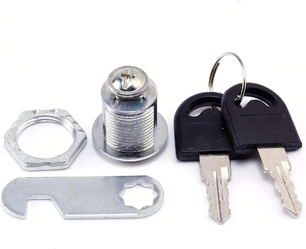 Us General Cabinet Replacement Keyed Cabinet Locks Alike Keyed 3/4 Cylinder Cam Locks 5/8 inch Mailbox Lock Replacement 16mm for Cabinet Security RV Mailbox Toolbox Locks 2Pack - Image 4