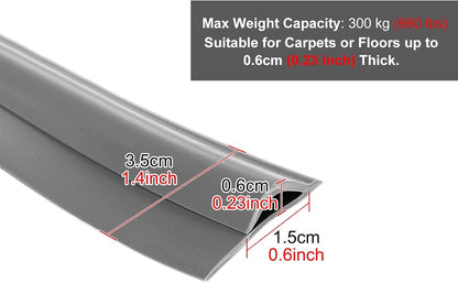 LVLONG Carpet Edge Trim - Cuttable Customizable Carpet Floor Edge Binding Threshold Strip, Anti Slip Carpet Joining Strip 1/2/3/4/5/6/7/8/9/10m Long (Size : Length-7m(23ft)) - Image 4