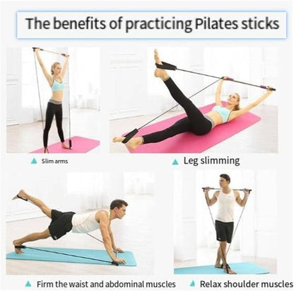 Stretched Fusion Pilates Bar, Pilates Stretched Fusion Bar, Stretchedfusion Multi-functional Pilates Bar, Pilates Stretched Fusion Bar, Multifunctional Pilates Bar Stretched Fusion for Home-Blue - Image 4