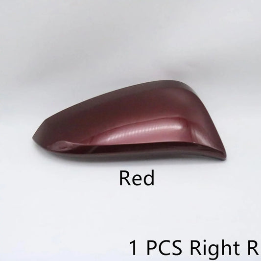 Side Rear View Mirror Cover Shell Holder Door Mirror Cap Housing Fit For To-yota RAV4 2013 2014 2015 2016 2017 2018 2019,Red Right Side - Image 2