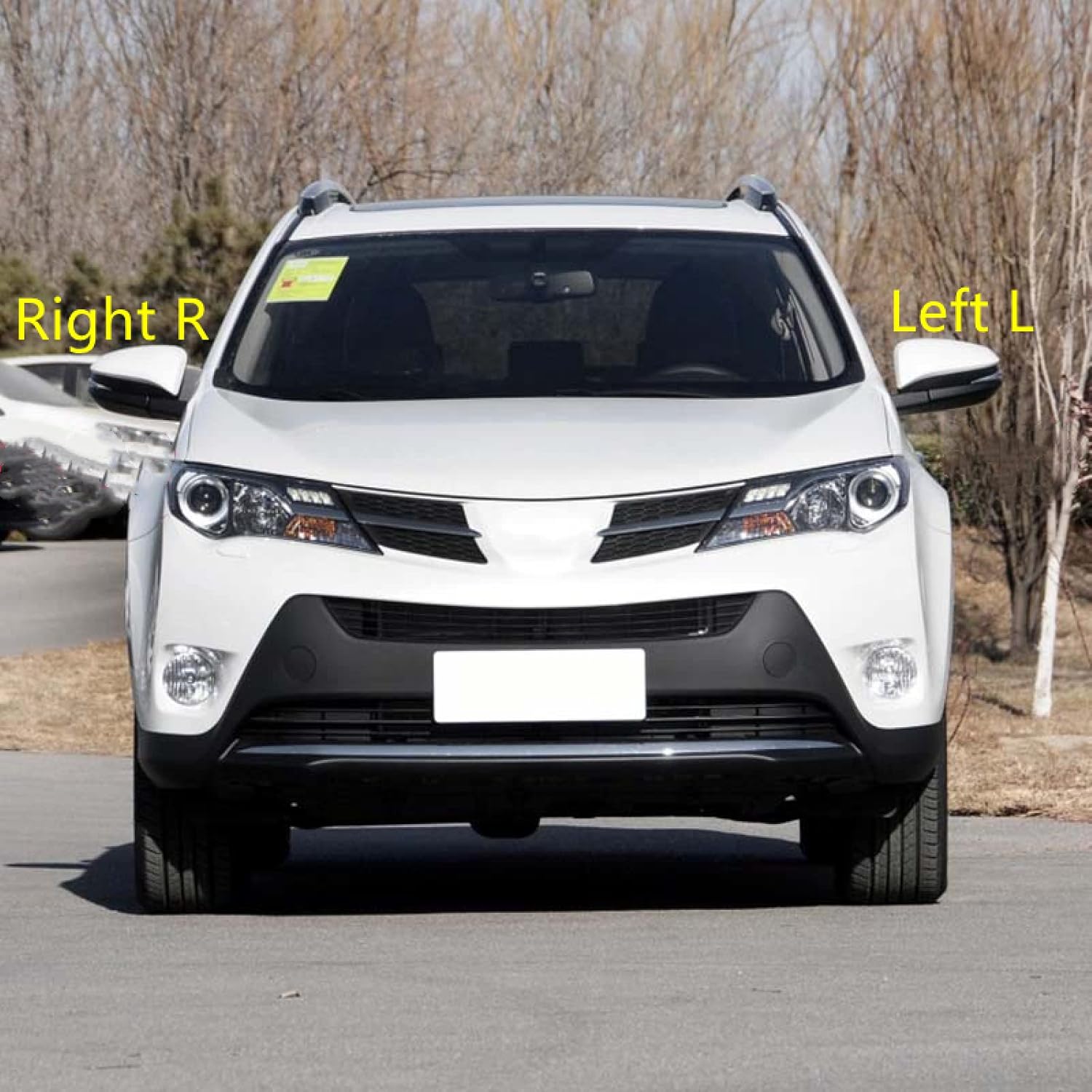 Side Rear View Mirror Cover Shell Holder Door Mirror Cap Housing Fit For To-yota RAV4 2013 2014 2015 2016 2017 2018 2019,Red Right Side - Image 4