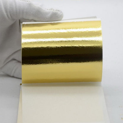 100PCS 24K Pure Genuine Gold Leaf Foil Sheet Gold Decoration (Champagne) - Image 3