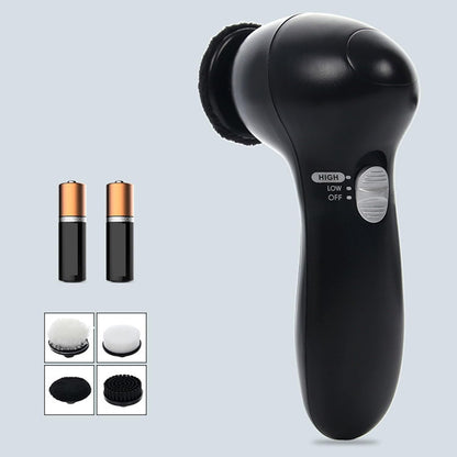 Electric Shoe Polisher Set, Portable Shoe Polisher Shoe Shine Kit Shoe Cleaning Kit Shoe Polish Kit With 4 Brush Heads - Image 4