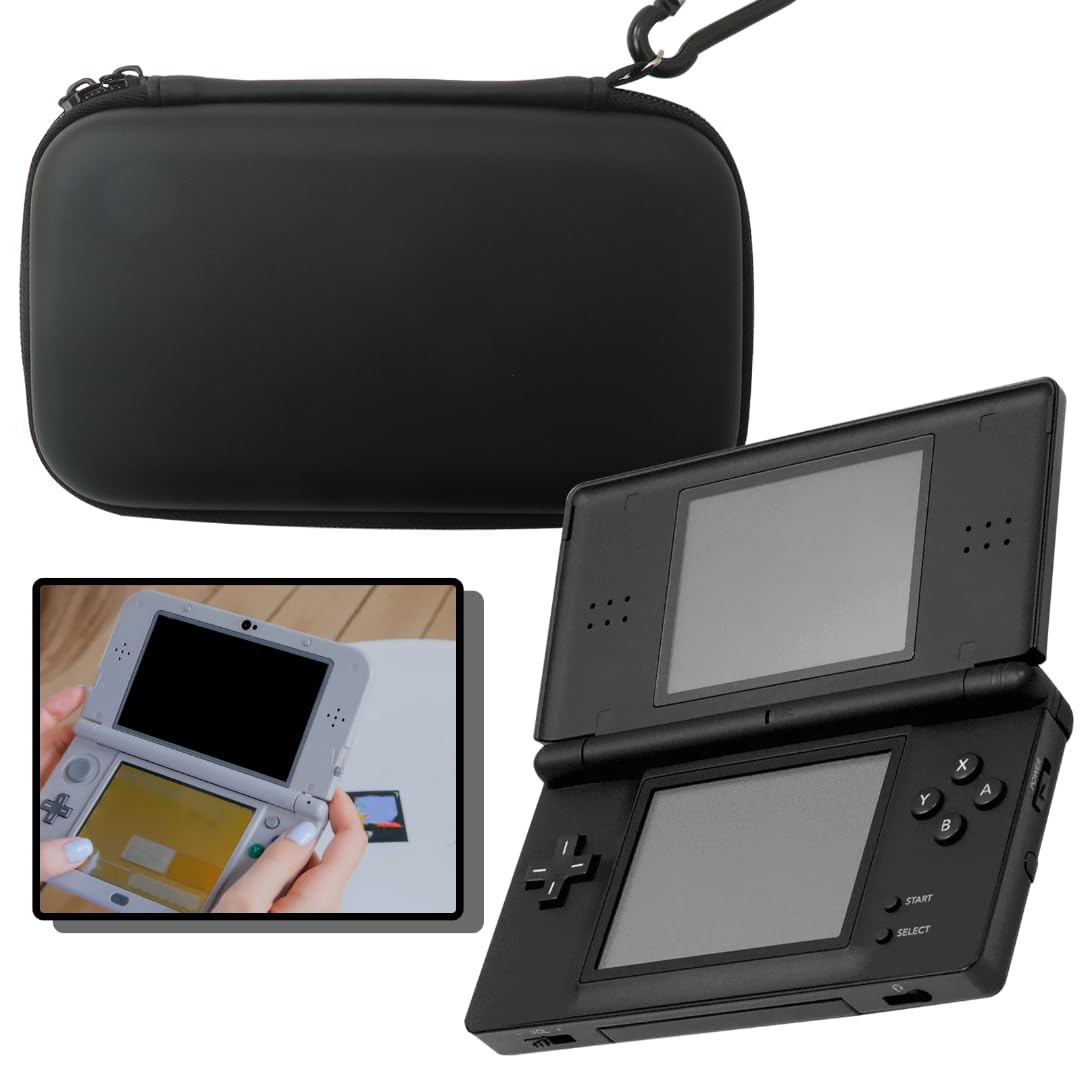 Protective Carrying Cases with Softly Lined Hard Shell Compatible for Nintendo 3DS, DS Lite, Black - Image 3