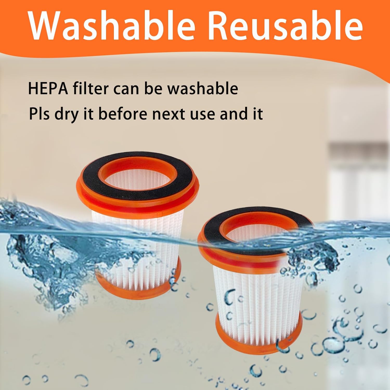 HEPA Filters for Voweek VW-VC08，for Moosoo XL618 Pro Vacuum Cleaner, 5 Pack Replacement Filter - Image 4
