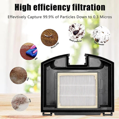 10 Pack Replacement Parts Set for Shark RV2310 Matrix Robot Vacuum Cleaner 1 Main Brush 2 HEPA Filters 6 Side Brushes 1 Cleaning Brush - Image 4