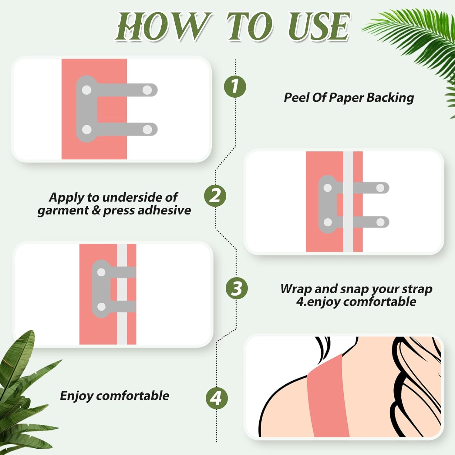 18 Pcs Bra Strap Hider Bra Strap Holders for Slipping Dress Retainers Clip to Hide Shoulder Keep in Place - Image 2