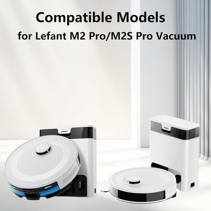 20 Pack Accessories Kit for Lefant M2 Pro / M2S Pro Vacuum Cleaner, 1 Main Brush, 6 Side Brushes, 4 Filters, 4 Mop Pads, 4 Dust Bags, 1 Cleaning Tool - Image 2