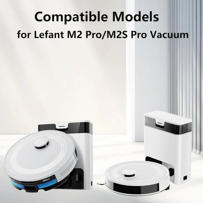 20 Pack Accessories Kit for Lefant M2 Pro / M2S Pro Vacuum Cleaner, 1 Main Brush, 6 Side Brushes, 4 Filters, 4 Mop Pads, 4 Dust Bags, 1 Cleaning Tool - Image 2