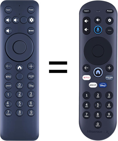 New MG3-R34010 Replacement Remote Control Compatible for Hisense TV 43A6GX 50A6G R34010BA00-00001 for Pioneer Xumo TV PN50-751-24U CP-RC1NA-23（No Voice Function）