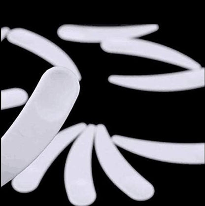 100PCS Disposable Mini Curved Cosmetic Spatula Scoop Makeup Mask Spatula Plastic Spoon,Small Makeup Scoop for Mixing and Sampling. - Image 2