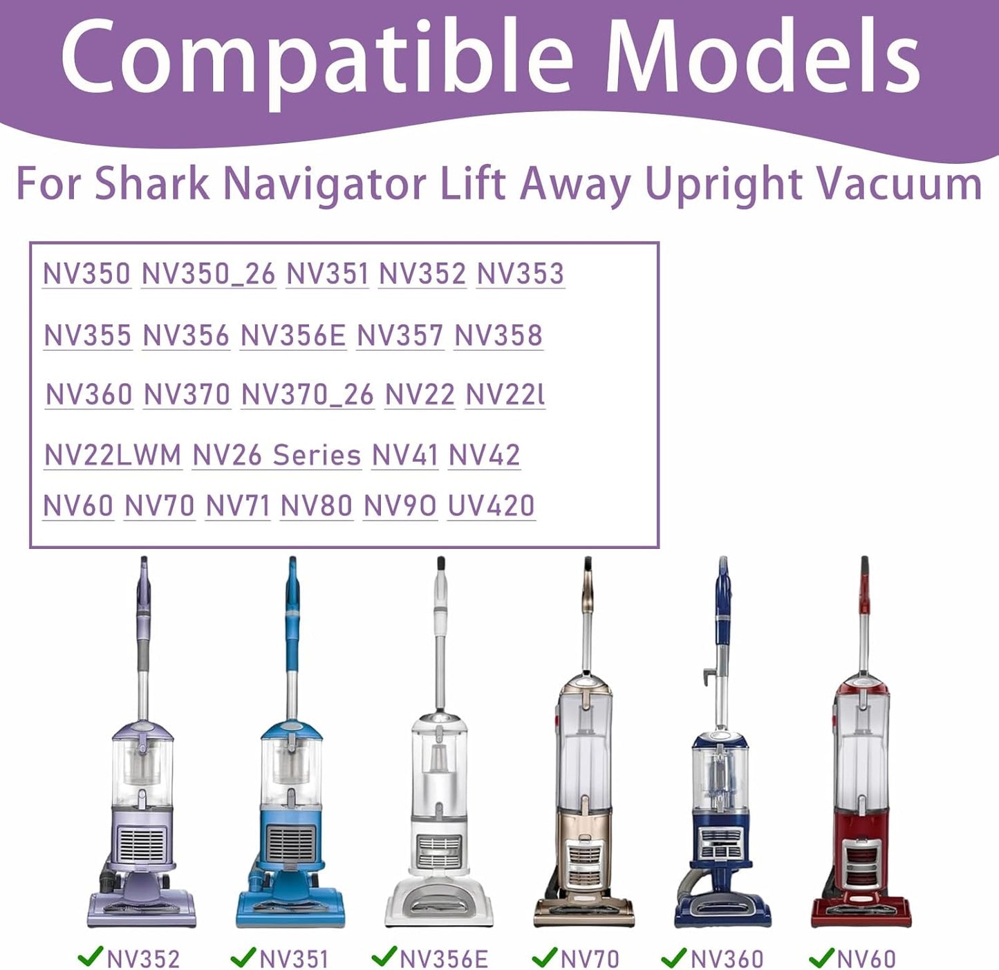 Brushroll Brush Roll Bristle Bar For Shark Navigator Lift-Away NV360 NV361 NV350 NV351 NV352 NV370 NV355 NV356 S2 NV42 NV22, 1PC Roller Brush - Image 2