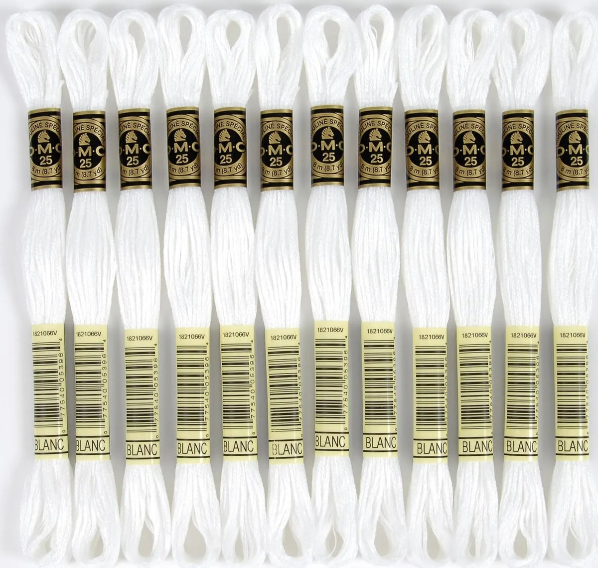 Bulk Buy:  Six Strand Embroidery Cotton 8.7 Yards White 117-BLANC (12-Pack)