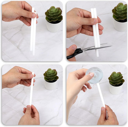 50 Pcs Humidifier Sticks Diffuser Cotton Filter Sticks Plug in Refills 5.35 X 0.3 Inch Mini Humidifier Wick Stick Replacement for Cool Mist Portable Diffuser - Image 4