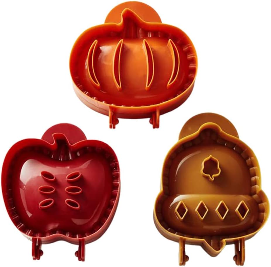 Fall Hand Pie Molds Apple, Acorn & Pumpkin, Fall Hand Pie Molds Set of 3, Mini Pie Mould Dough Press Mold Tool, Perfect Kitchen Tools Accessories for Hand Pies, Pierogi, Ravioli, Calzone & Empanada - Image 3