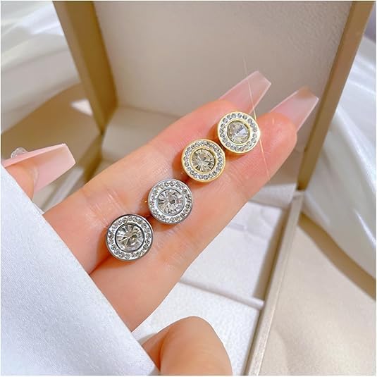 Lymphvity Earrings For Women, 2 Pcs Lymphatic Earrings Lymphvity Therapy Germanium Earrings Acupuncture Therapy Drainage Earrings Unique Cubic Zirconia Hoop Earrings Jewelry Gift - Image 3