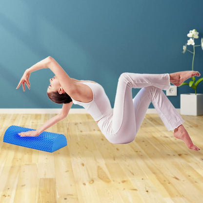 Half Round Foam Roller, Yoga Foam Roller for Pain Relieved, Muscle Massage, Physical Therapy (Blue) - Image 4