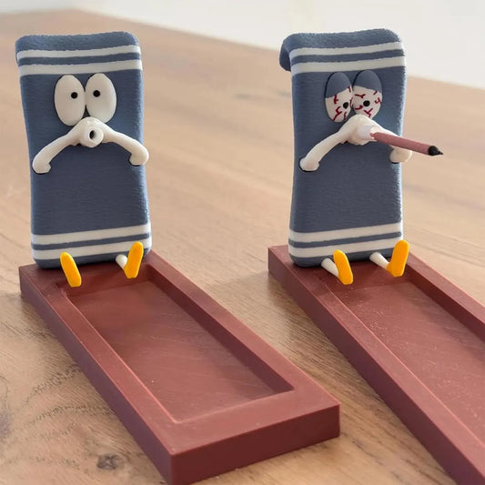 Towelie Servietsky Incense Holder, Handcrafted Incense Burner Holder, Realistic Crafts, Incense Holder for Sticks, Interchangeable Glasses Incense Burner Best for Meditation, Home, Office A A - Image 2