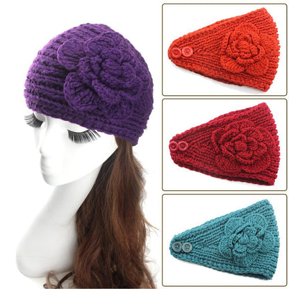 Chunky Knit Headband Crochet Headbands Hair Band Winter Ear Warmer for Women - Image 4