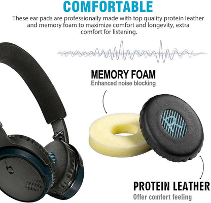 Replacement Ear Pads for Bose Sound True & SoundLink Wireless Headphones Memory Foam On-Ear Headphone Earpads Cushions for Bose OE2 OE2i - Image 2