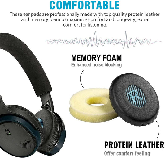 Replacement Ear Pads for Bose Sound True & SoundLink Wireless Headphones Memory Foam On-Ear Headphone Earpads Cushions for Bose OE2 OE2i - Image 2