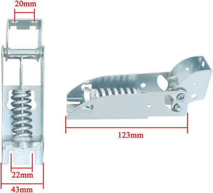 Freezer Hinge with Spring, Metal, Surface Mount, 1pcs - Image 2