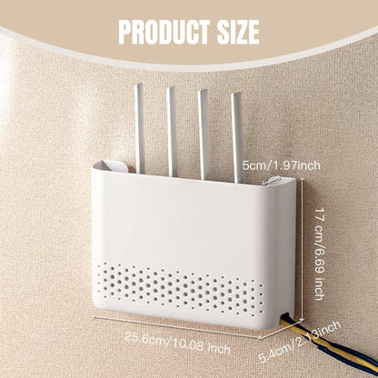 WiFi Router Storage Box 10x7x2 Inch Router Hider Wall Mounted WiFi Box Hider ABS Easy Installation WiFi Storage Box for Living Room Decoration - Image 3