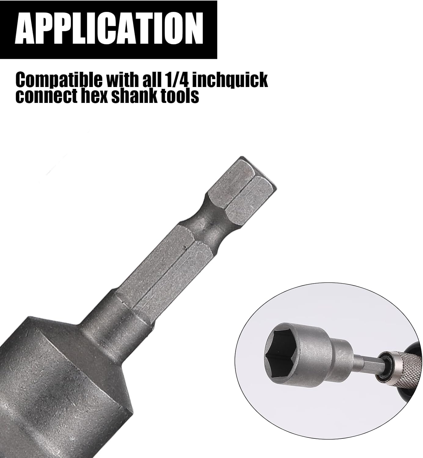2 Pack RV Scissor Jack Socket, Camper Travel Trailer Jack Drill Adapter, 19mm Hex Drive, 1/4 Inch Hex Shank - Image 3