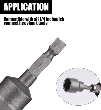 2 Pack RV Scissor Jack Socket, Camper Travel Trailer Jack Drill Adapter, 19mm Hex Drive, 1/4 Inch Hex Shank - Image 3