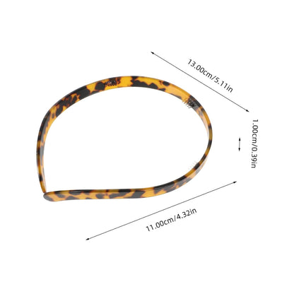 Healifty Leopard Print Thin Headband for Women Stylish Hair Decoration Flexible Fit Party Hairband for Hair and Everyday Wear - Image 2