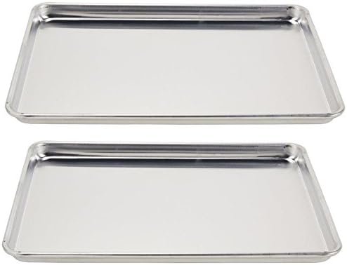 (5303) Wear-Ever Half-Size Sheet Pans, Set of 2 (18-Inch x 13-Inch x 1-Inch, Aluminum) - Image 3