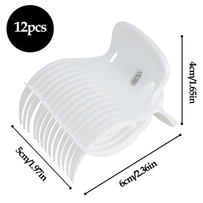 Hair Roller Clips Set - Curling Clips for Hot Rollers and Curlers (12 Pcs) - Image 2