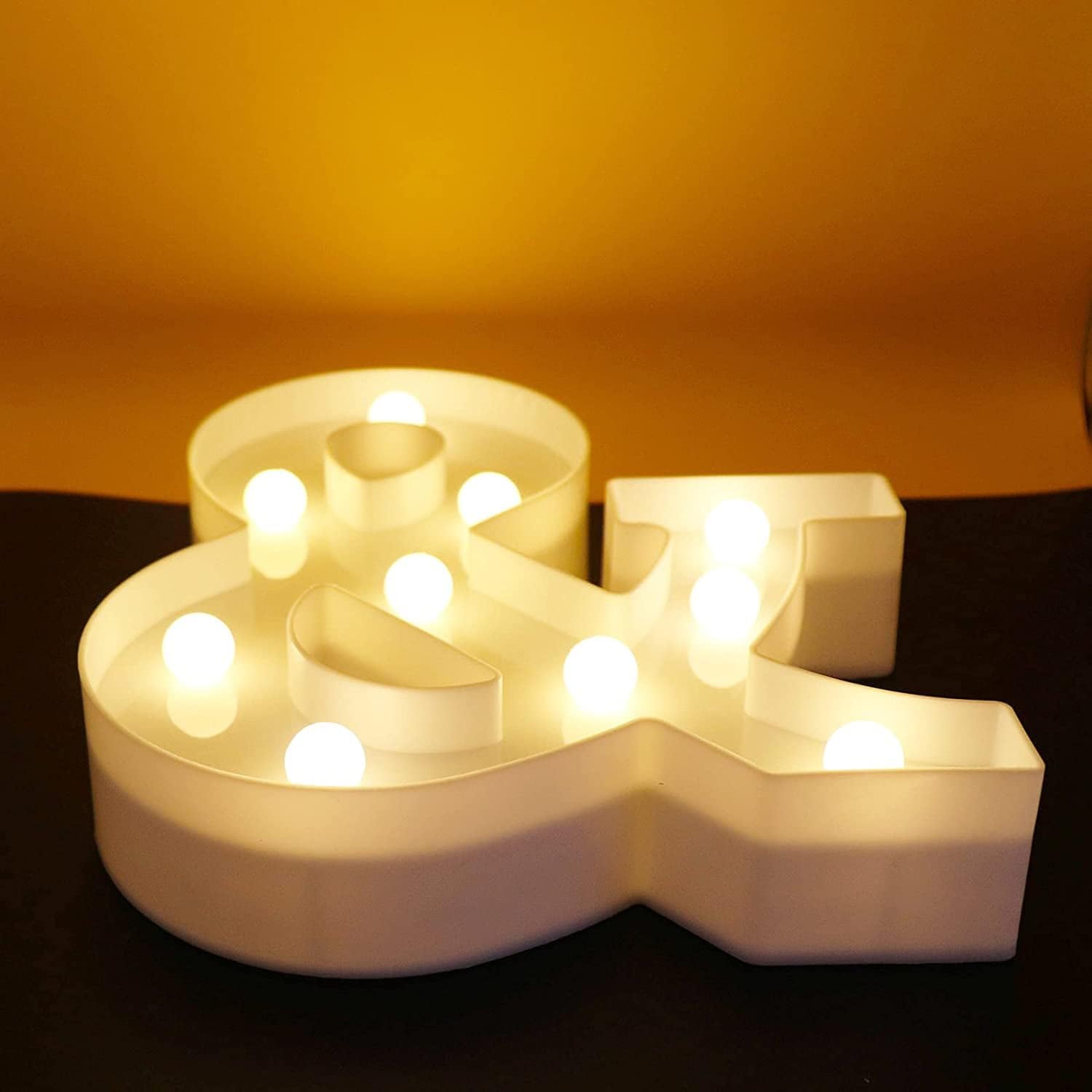 A - Z LED Letter Lights Alphabet Light Up Sign Battery Operated Night Lights for Home Party Wedding Christmas Decoration - Image 2