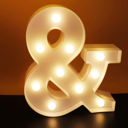 A - Z LED Letter Lights Alphabet Light Up Sign Battery Operated Night Lights for Home Party Wedding Christmas Decoration - Image 3