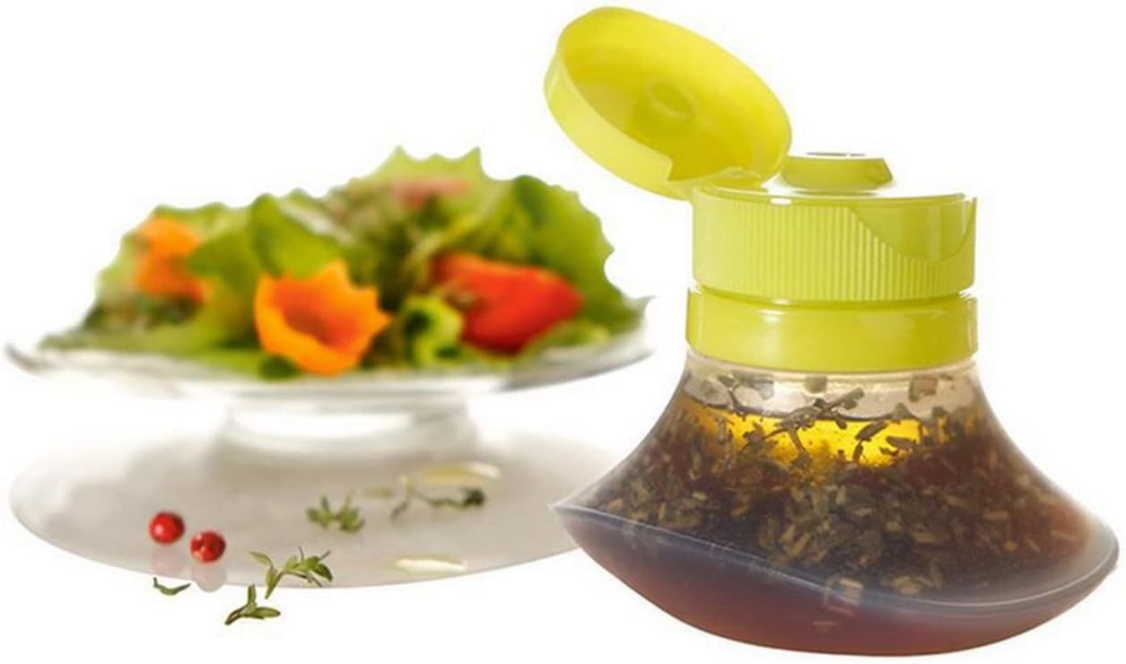Portable Salad Dressing Containers set of 3- Silicone Squeeze Bottle Leak Proof Cap Kitchen Tool Mini Food Storage Containers Small Dip Condiment - Image 3